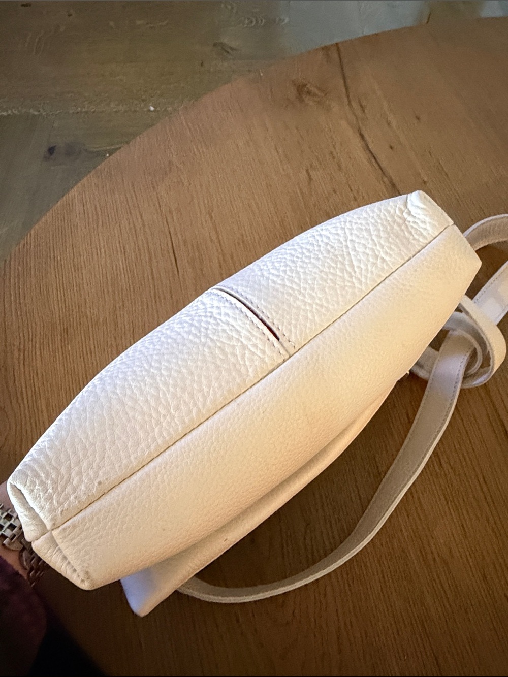 Hammitt White Leather Crossbody with Gold Hardware Accents - Picture 6 of 7